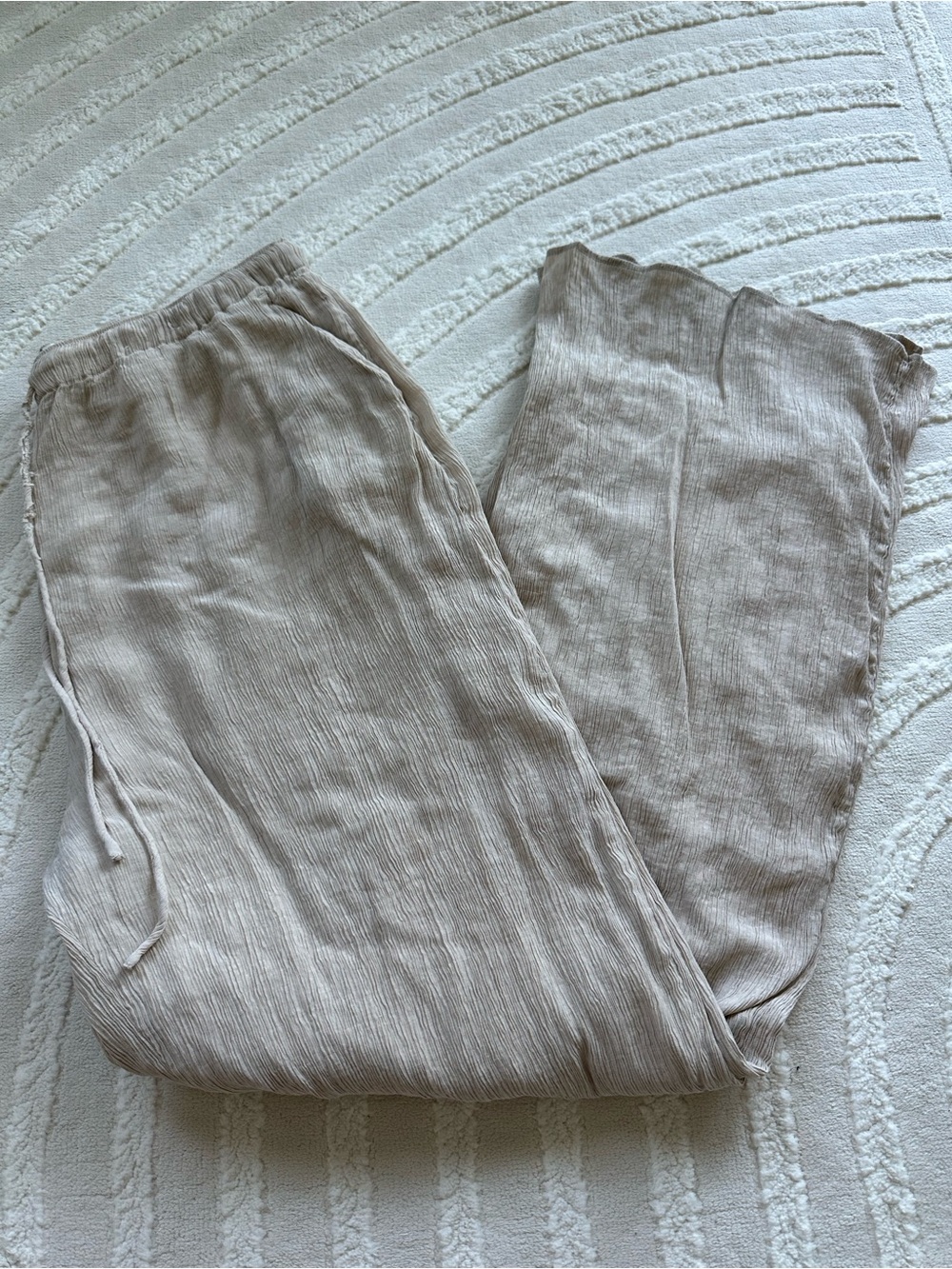 Abercrombie | Lightweight Beige Linen Pants